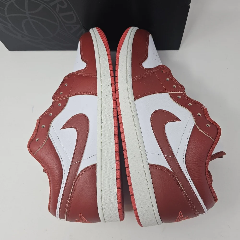 New Nike Air Jordan 1 Low‎ SE White Dune Red Lobster FJ3459-160 Men's Size 11.